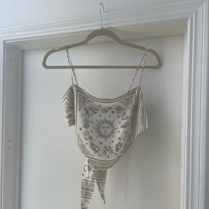 Weworewhat scarf tie top